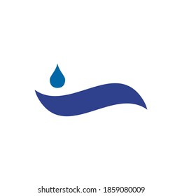 Plantilla vectorial de diseño de logotipo de iconos de onda