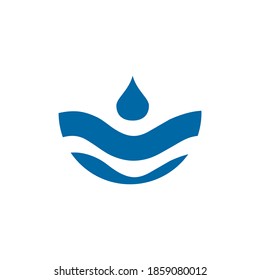 Wave icon logo design vector  template