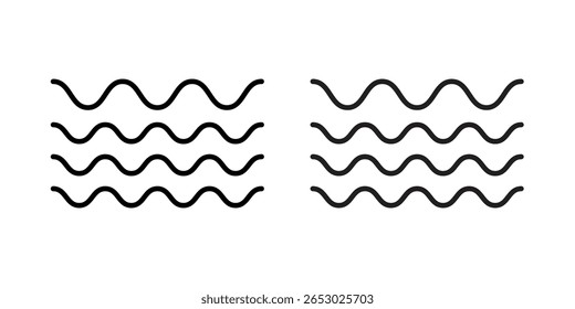 Wave icon Logo Design Vector Template Illustration