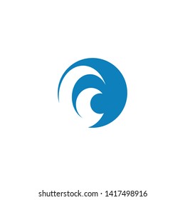 Wave icon logo graphic design vector template