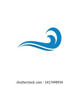 Wave icon logo graphic design vector template