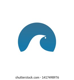 Wave icon logo graphic design vector template