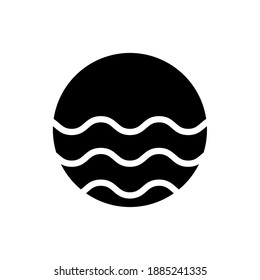 wave icon or logo illustration for website. Perfect use for web, pattern, design, icon, ui, ux, etc.
