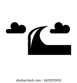 wave icon or logo isolated sign symbol vector illustration - high quality black style vector icons
