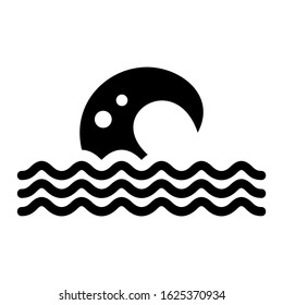 wave icon or logo isolated sign symbol vector illustration - high quality black style vector icons
