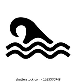 wave icon or logo isolated sign symbol vector illustration - high quality black style vector icons
