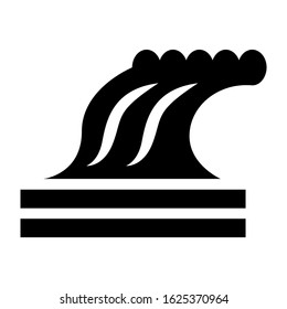 wave icon or logo isolated sign symbol vector illustration - high quality black style vector icons
