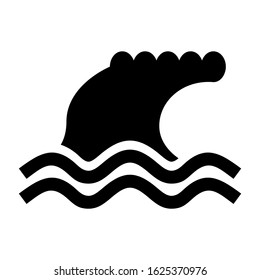 wave icon or logo isolated sign symbol vector illustration - high quality black style vector icons
