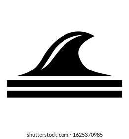 wave icon or logo isolated sign symbol vector illustration - high quality black style vector icons

