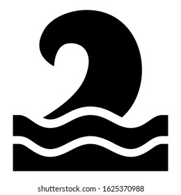 wave icon or logo isolated sign symbol vector illustration - high quality black style vector icons
