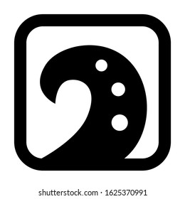 wave icon or logo isolated sign symbol vector illustration - high quality black style vector icons
