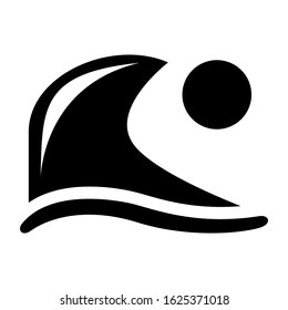 wave icon or logo isolated sign symbol vector illustration - high quality black style vector icons
