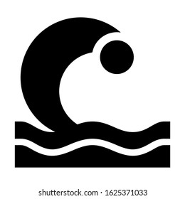 wave icon or logo isolated sign symbol vector illustration - high quality black style vector icons
