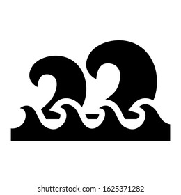 wave icon or logo isolated sign symbol vector illustration - high quality black style vector icons
