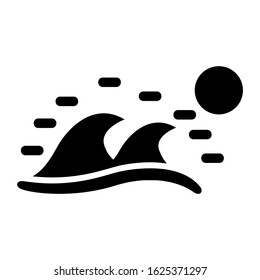 wave icon or logo isolated sign symbol vector illustration - high quality black style vector icons
