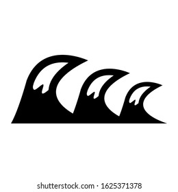 wave icon or logo isolated sign symbol vector illustration - high quality black style vector icons
