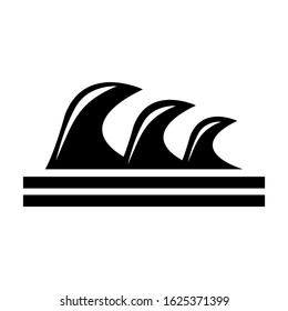 wave icon or logo isolated sign symbol vector illustration - high quality black style vector icons
