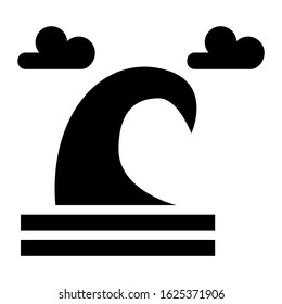 wave icon or logo isolated sign symbol vector illustration - high quality black style vector icons
