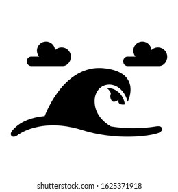 wave icon or logo isolated sign symbol vector illustration - high quality black style vector icons
