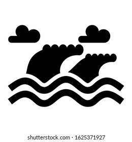 wave icon or logo isolated sign symbol vector illustration - high quality black style vector icons
