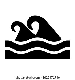 wave icon or logo isolated sign symbol vector illustration - high quality black style vector icons
