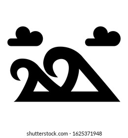 wave icon or logo isolated sign symbol vector illustration - high quality black style vector icons
