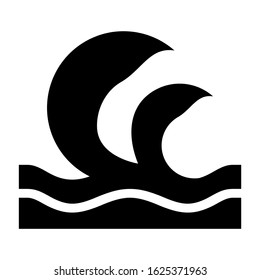 wave icon or logo isolated sign symbol vector illustration - high quality black style vector icons
