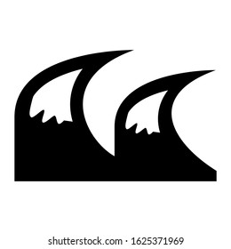 wave icon or logo isolated sign symbol vector illustration - high quality black style vector icons
