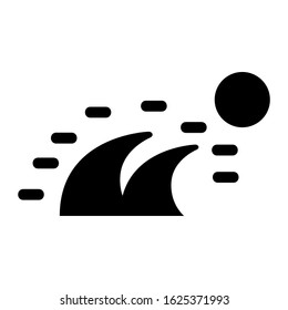 wave icon or logo isolated sign symbol vector illustration - high quality black style vector icons
