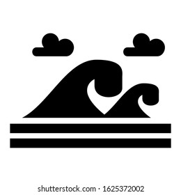 wave icon or logo isolated sign symbol vector illustration - high quality black style vector icons
