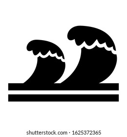 wave icon or logo isolated sign symbol vector illustration - high quality black style vector icons
