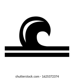 wave icon or logo isolated sign symbol vector illustration - high quality black style vector icons
