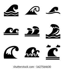 wave icon or logo isolated sign symbol vector illustration - Collection of high quality black style vector icons
