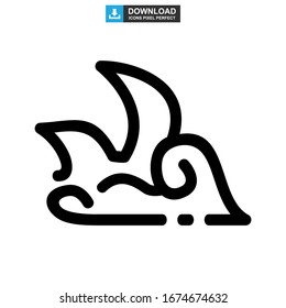 wave icon or logo isolated sign symbol vector illustration - high quality black style vector icons
