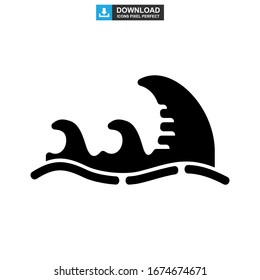 wave icon or logo isolated sign symbol vector illustration - high quality black style vector icons
