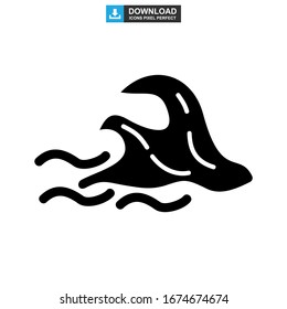 wave icon or logo isolated sign symbol vector illustration - high quality black style vector icons
