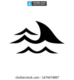 wave icon or logo isolated sign symbol vector illustration - high quality black style vector icons
