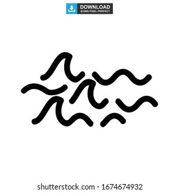 wave icon or logo isolated sign symbol vector illustration - high quality black style vector icons
