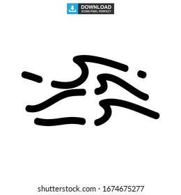 wave icon or logo isolated sign symbol vector illustration - high quality black style vector icons
