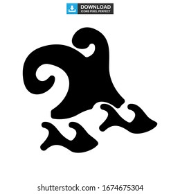wave icon or logo isolated sign symbol vector illustration - high quality black style vector icons
