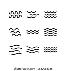 wave icon or logo isolated sign symbol vector illustration - Collection of high quality black style vector icons
