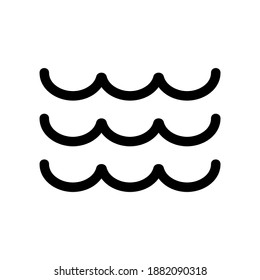 icono de onda o logotipo símbolo de signo aislado ilustración vectorial de alta calidad estilo negro iconos vectoriales
