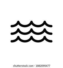 wave icon or logo isolated sign symbol vector illustration - high quality black style vector icons
