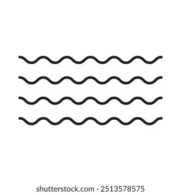 ícone de onda ou logotipo símbolo isolado símbolo ilustração vetorial - ícones de vetor de estilo preto de alta qualidade