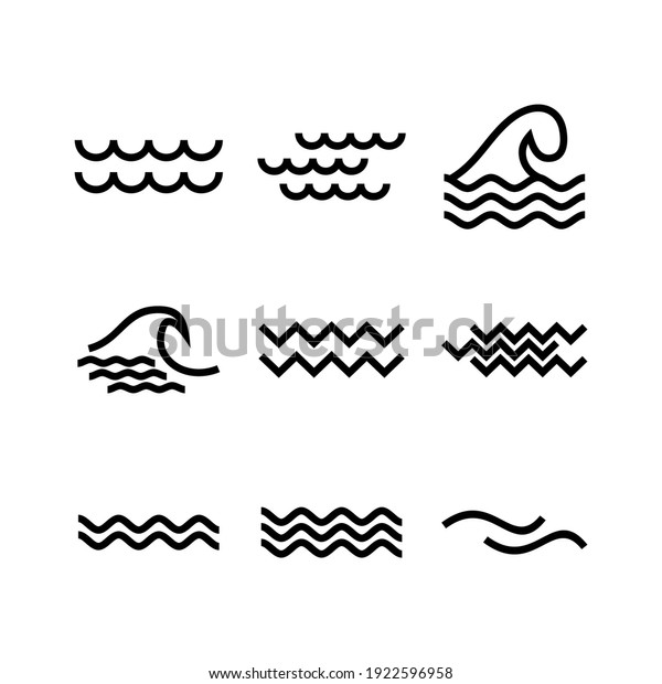 wave icon or\
logo isolated sign symbol vector illustration - Collection of high\
quality black style vector\
icons\
