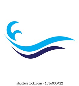 wave icon logo vector design