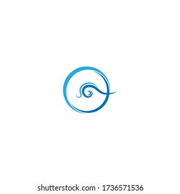 Wave icon logo vector illustration