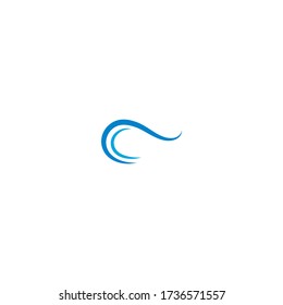 Wave icon logo vector illustration