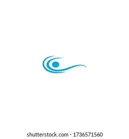 Wave icon logo vector illustration