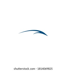Wave icon logo vector illustration
